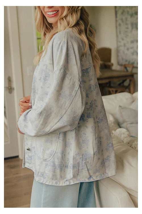 Sweet Garden Floral Denim Jacket - view 6